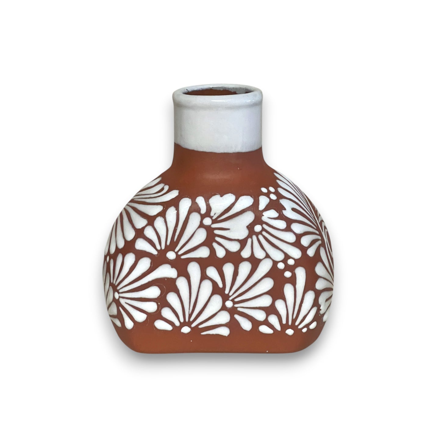 Terracotta Water Carafe Set | Hand-Painted Talavera-Style Bedside Decanter